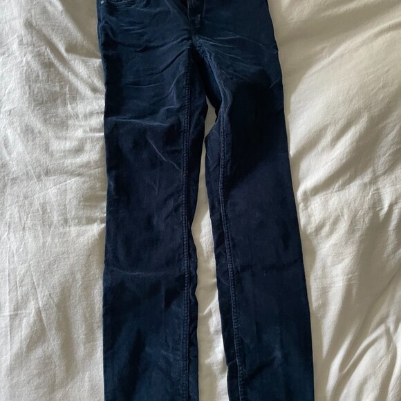 Calvin Klein Ultimate Skinny Pants – Corduroy Blue - Picture 2 of 4